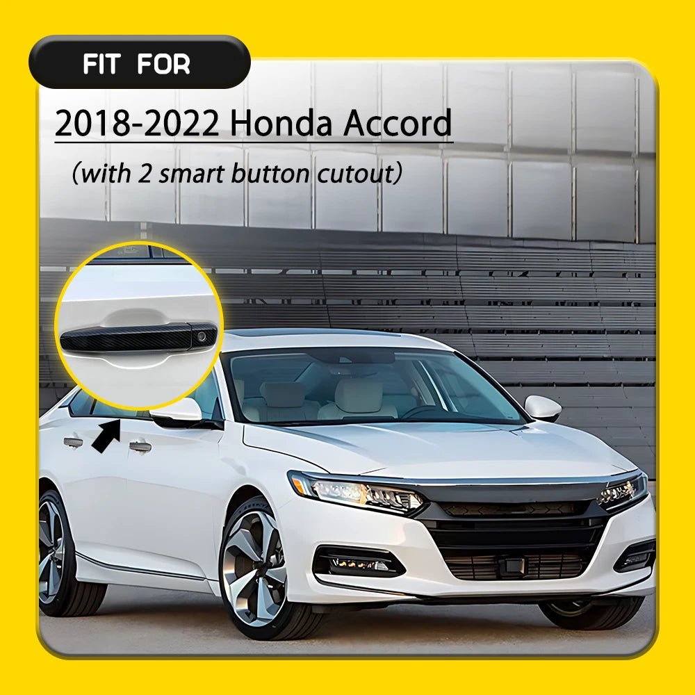 4X For 2018-2022 Honda Accord w/ Smartkey Hole Exterior Door Handle Cover Trim A 6B93BC-57