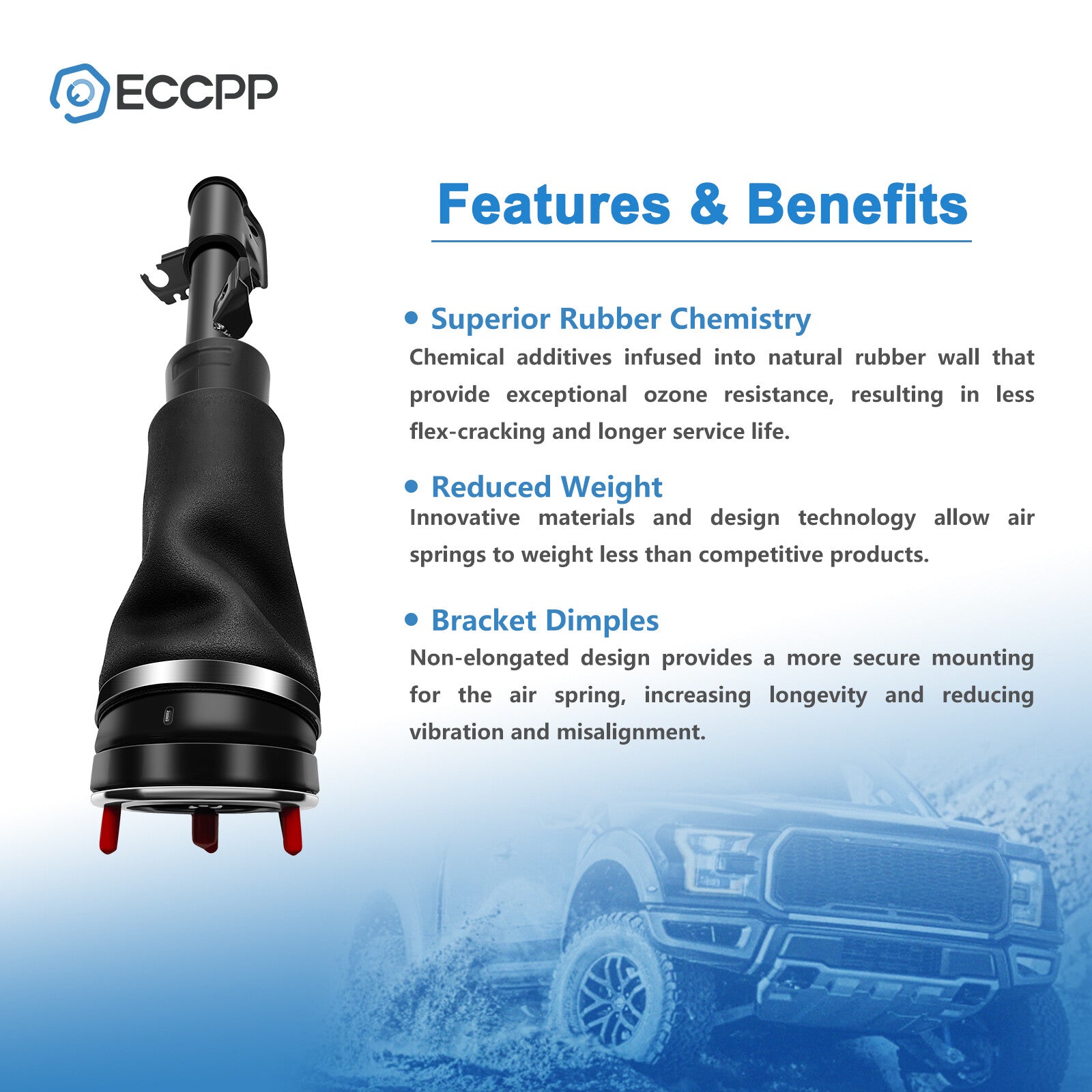 Front Right Air Suspension Shock For Land Rove Rang Rover L322 with VDS 10-2012 6B93BC-57