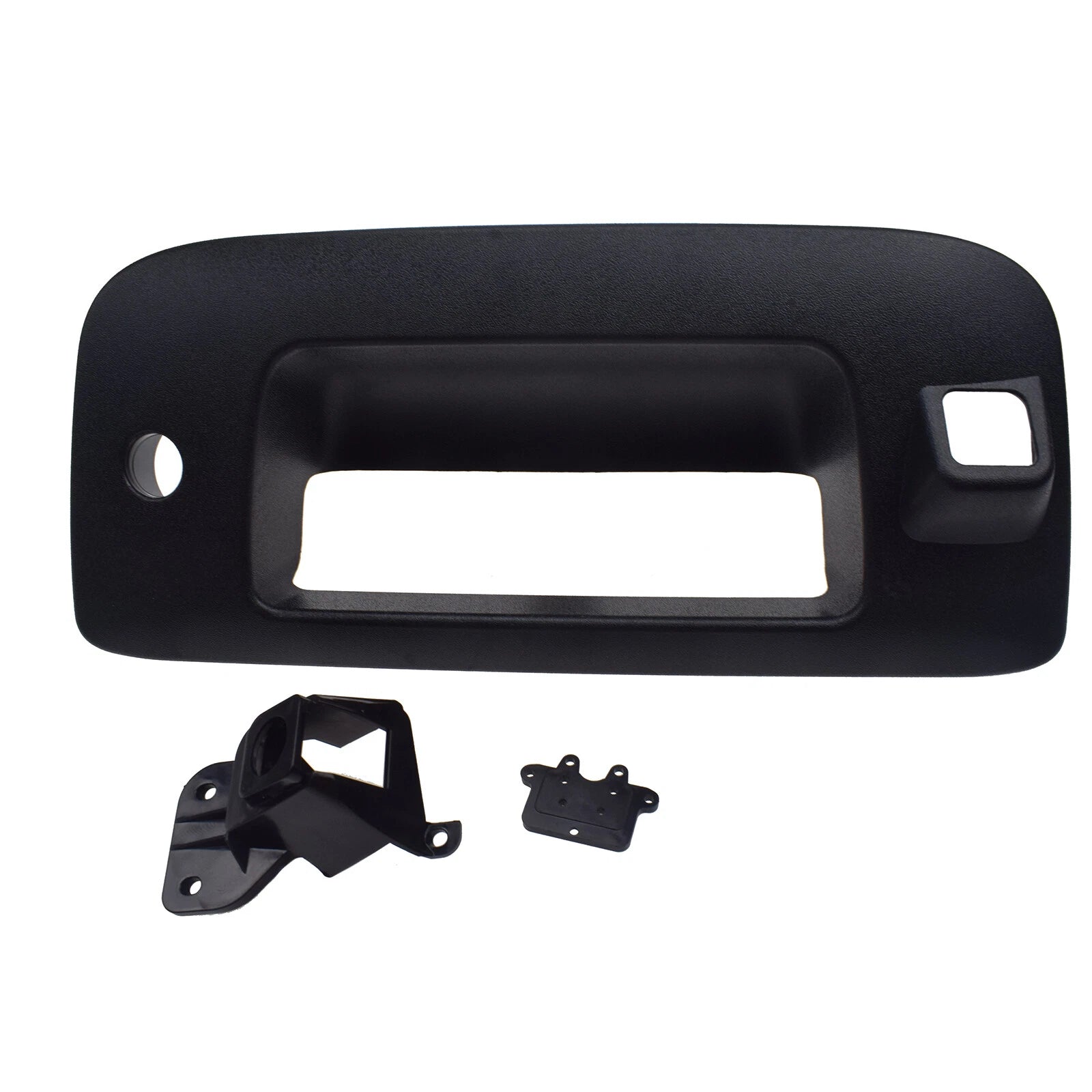Tailgate Handle Bezel with Key & Camera Hole Set for Silverado Sierra 22755304 6B93BC-57