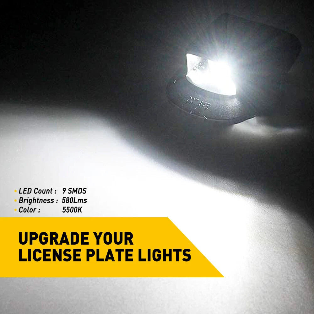 2x Super Bright LED License Plate Lights For 1997-2011 Dodge Dakota Pickup EOA 6B93BC-57