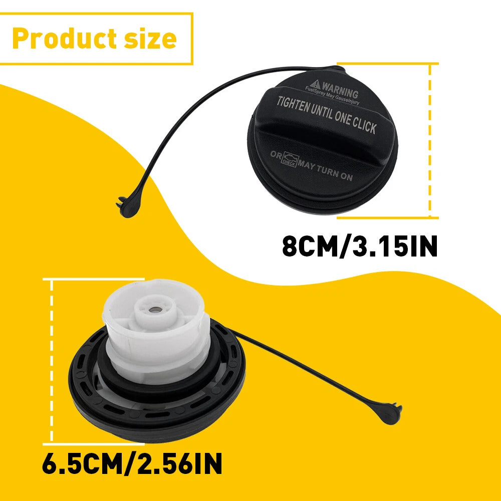 1 Fuel Gas Tank Filler Cap Cover Black For Hyundai Kia 2006-2020 Car Accessories 6B93BC-57