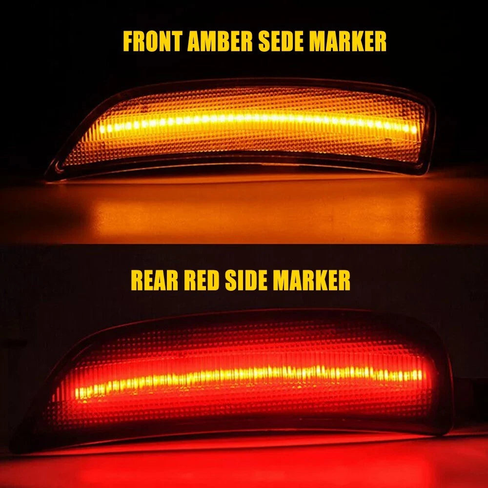 6x For 2016-22 Mazda MX-5 Miata MX5 LED Front Rear Side Marker Lights Smoked EOA 6B93BC-57