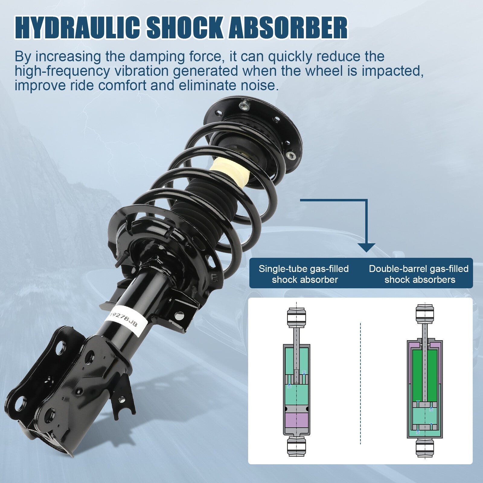 Fits Ford Fusion 2013-2019 Front 2x Complete Struts Shock Absorbers Assembly 6B93BC-57