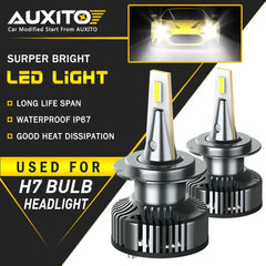 AUXITO H7 72W 16000LM High Power LED Headlight Kit High Low Light Bulb 6500K Y13 AUXITO