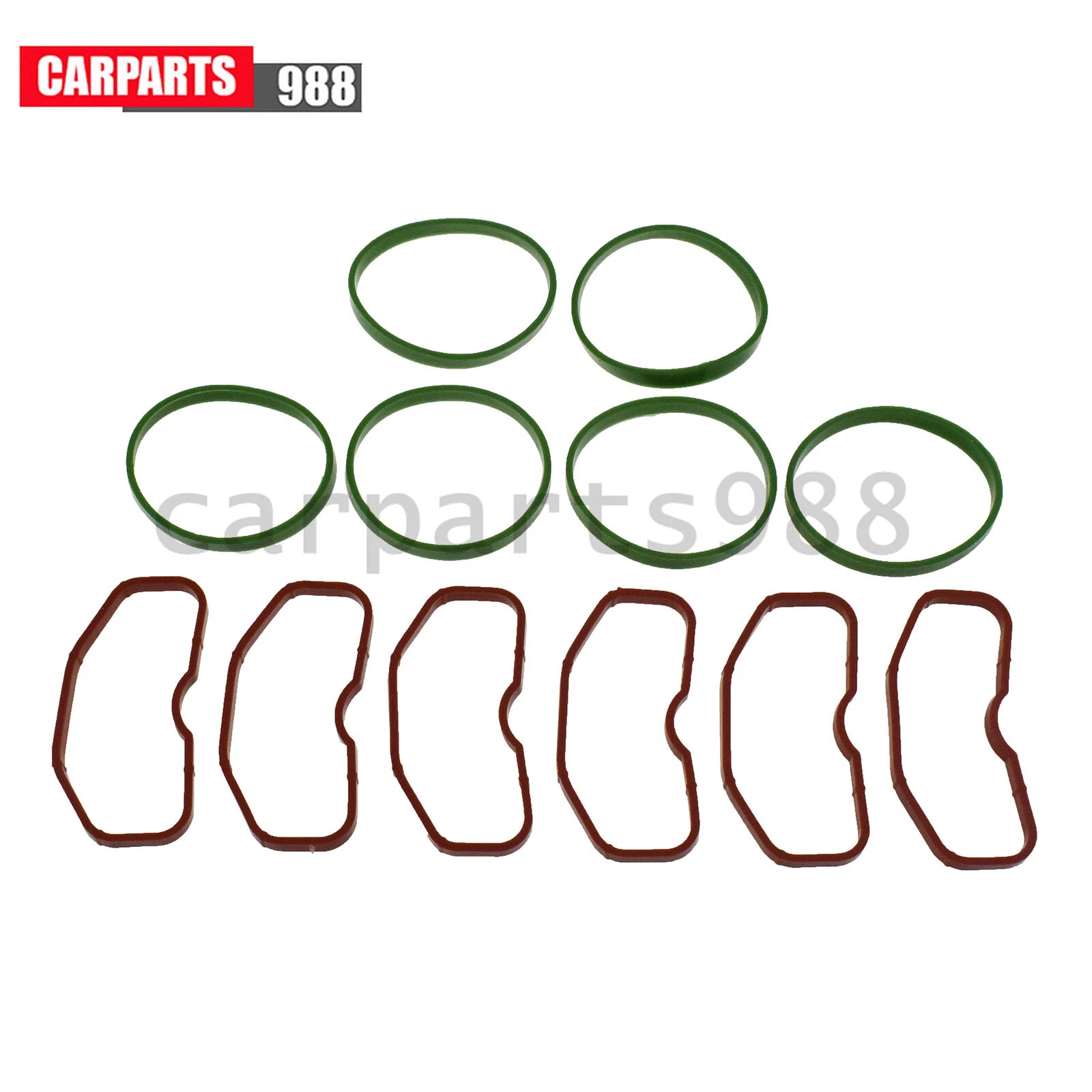 6x Upper & 6x Lower Intake Manifold Gaskets For Audi 3.0T Q5 A8 A7 S4 079129717B 6B93BC-57