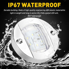 4x Marine Boat 6 LED Lamp Cabin Deck Courtesy Light Stern Transom Lights White A 6B93BC-57