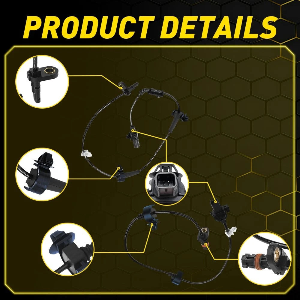 4x Front Rear ABS Wheel Speed Sensor for 2012-2015 Honda Civic 1.5L 1.8L 2.4L EA 6B93BC-57