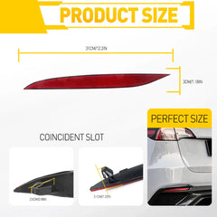 Rear Bumper Reflector Lights Red For Tesla Model X 2016 2017 2018 19 20 21 22 23 6B93BC-57