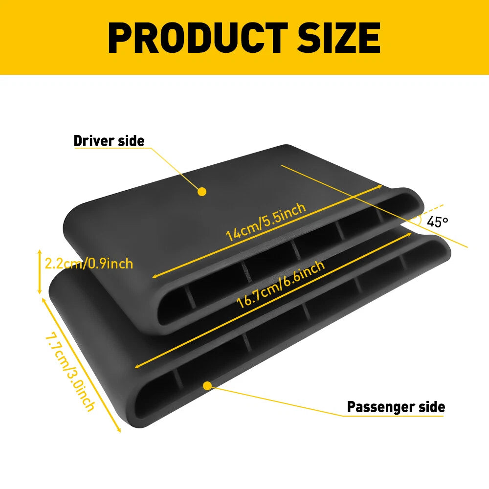 Fits 2014-2019 Silverado Sierra Air Deflectors Air AC Vent Extension Accessories 6B93BC-57