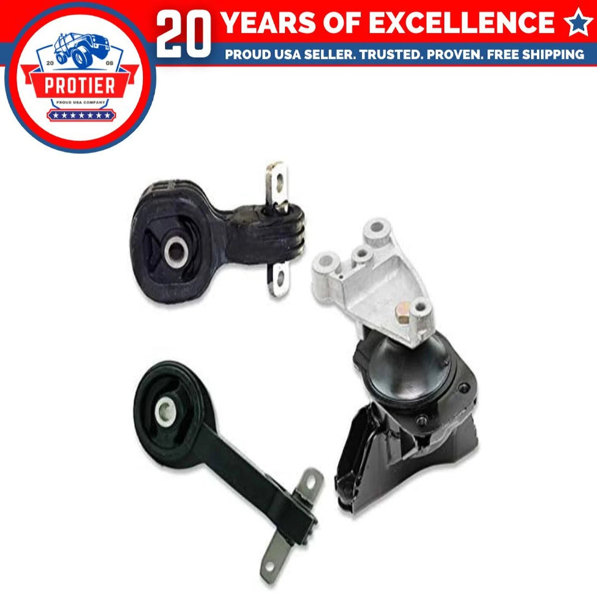 Fits 2006-2011 Honda Civic 1.8L AUTO Engine Motor & Torque Mount Set 3pcs : 6B93BC-57