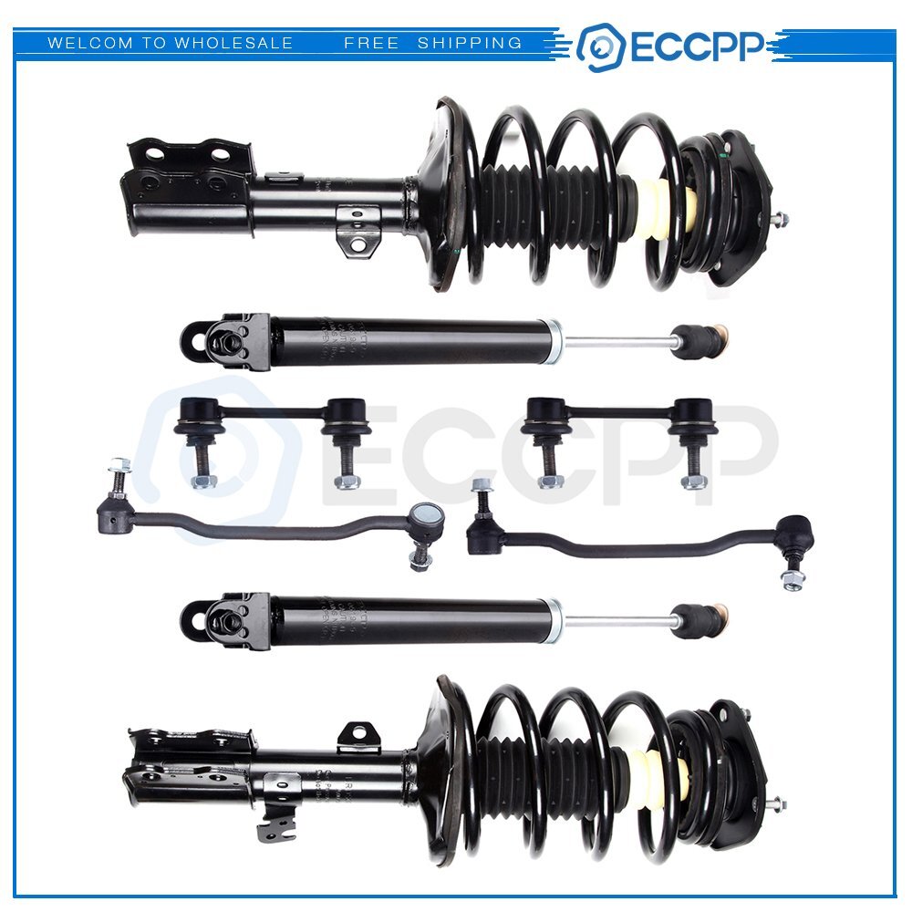 Front Rear Complete Struts Assemblies Sway Bar For 2002-2006 Nissan Altima 2.5L 6B93BC-57