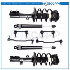 Front Rear Complete Struts Assemblies Sway Bar For 2002-2006 Nissan Altima 2.5L 6B93BC-57