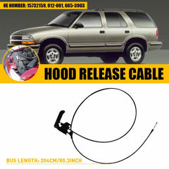 Hood Latch Release Cable Assembly for 1994-01 GMC Sonoma Chevy S10 Truck 912-001 6B93BC-57