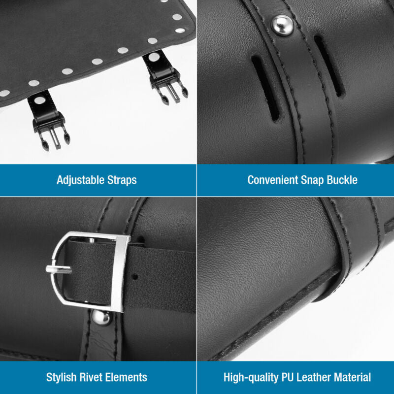 Motorcycle Roll Tool Bag Storage Handlebar Luggage Front Fork Saddle Bag 6B93BC-57