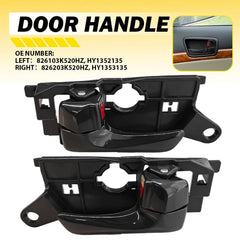 Interior Door Handle For 2008-2010 Hyundai Sonata Front Left & Right Gloss Black 6B93BC-57