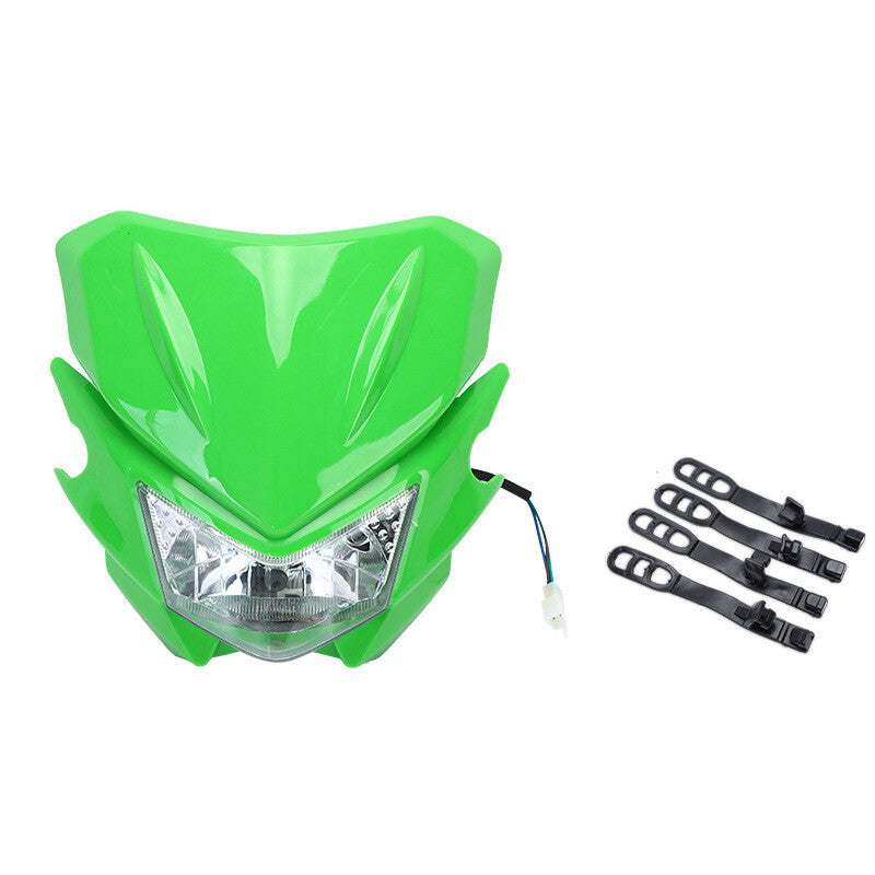 Green 25W Off Road Dirt Bike Headlight For KDX 220R KLX DRDS YZ XT DT SX KX