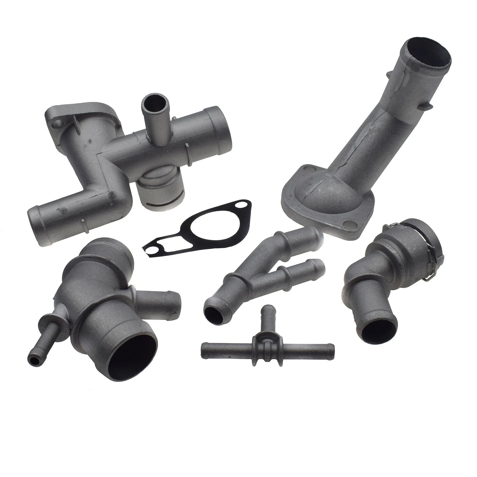 6PCS Aluminum Coolant Flange For 2000-2005 VW Golf MK4 Jetta GTI Beetle Audi TT 6B93BC-57
