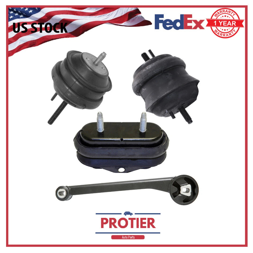 Engine Front, Rear, Torque Strut & Trans Mount Set 4Pcs for Buick Lucerne 4.6L 6B93BC-57