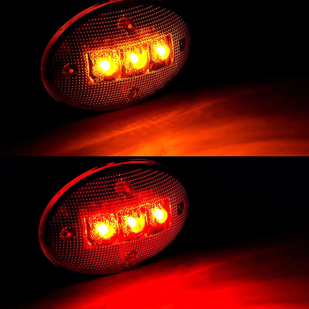 4x For F450 F350 Super Ford Duty Smoked 99-10 Fender LED Lamp Side Marker Light 6B93BC-57