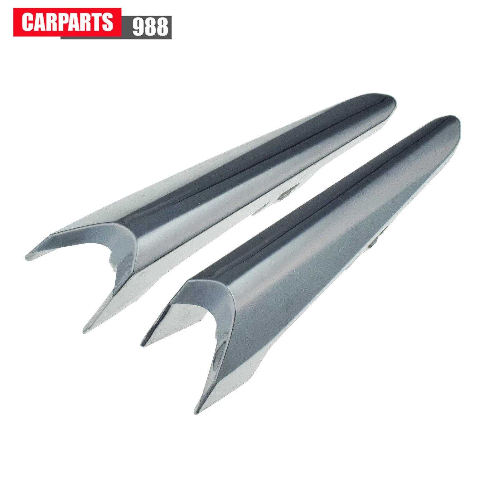 Pair Left Right Fog Light Trim Chrome For 2017-18 Mazda 3 B63C50C12 B63C50C22 6B93BC-57