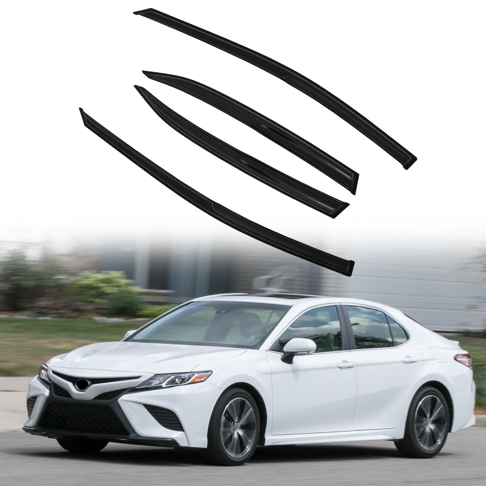 Window Visor Vent Rain Shades Guards Deflectors For Toyota Camry 2018-2019 2020 6B93BC-57