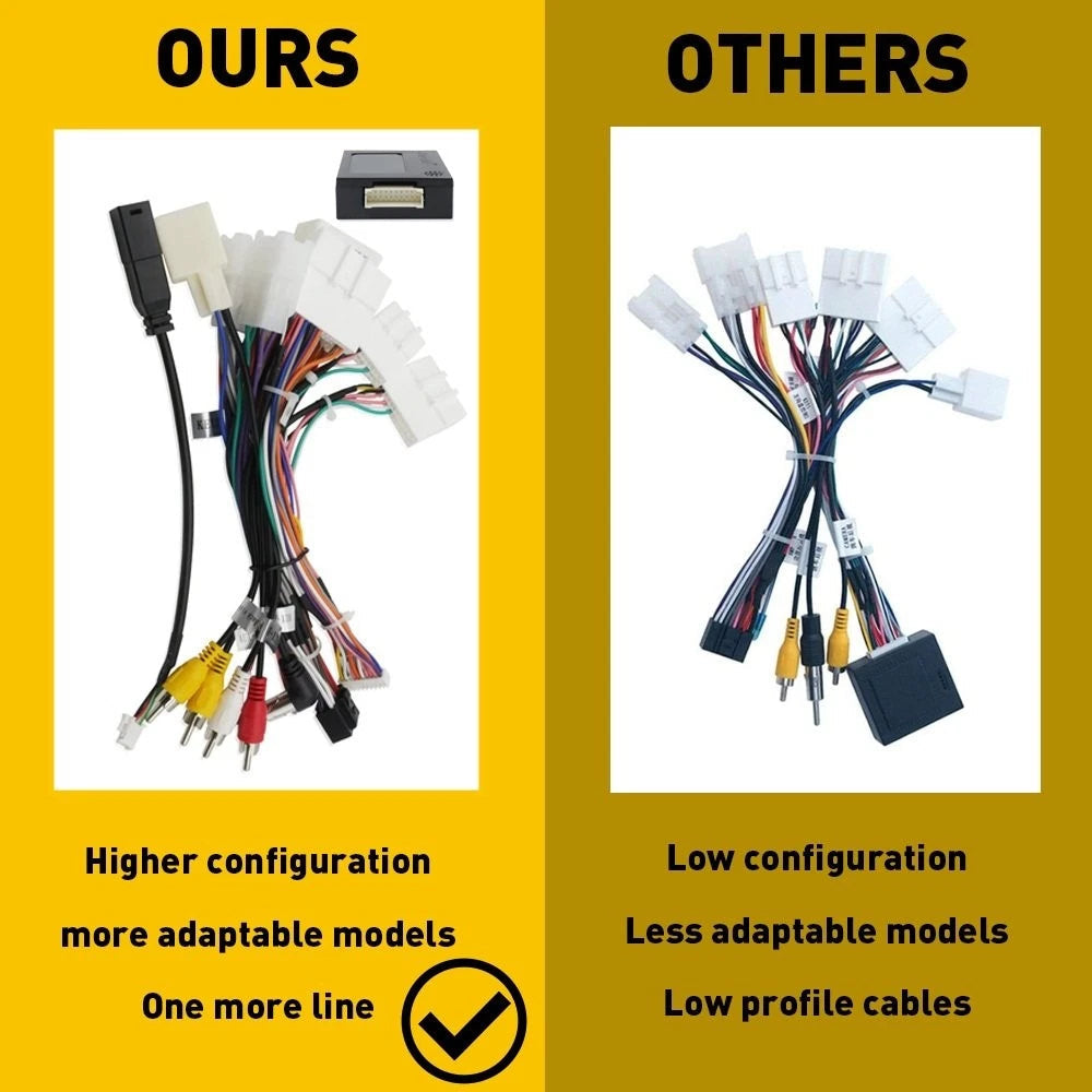 Car Stereo Radio Power Harness Cable Wire Adapter AMP Support JBL For Toyota 6B93BC-57