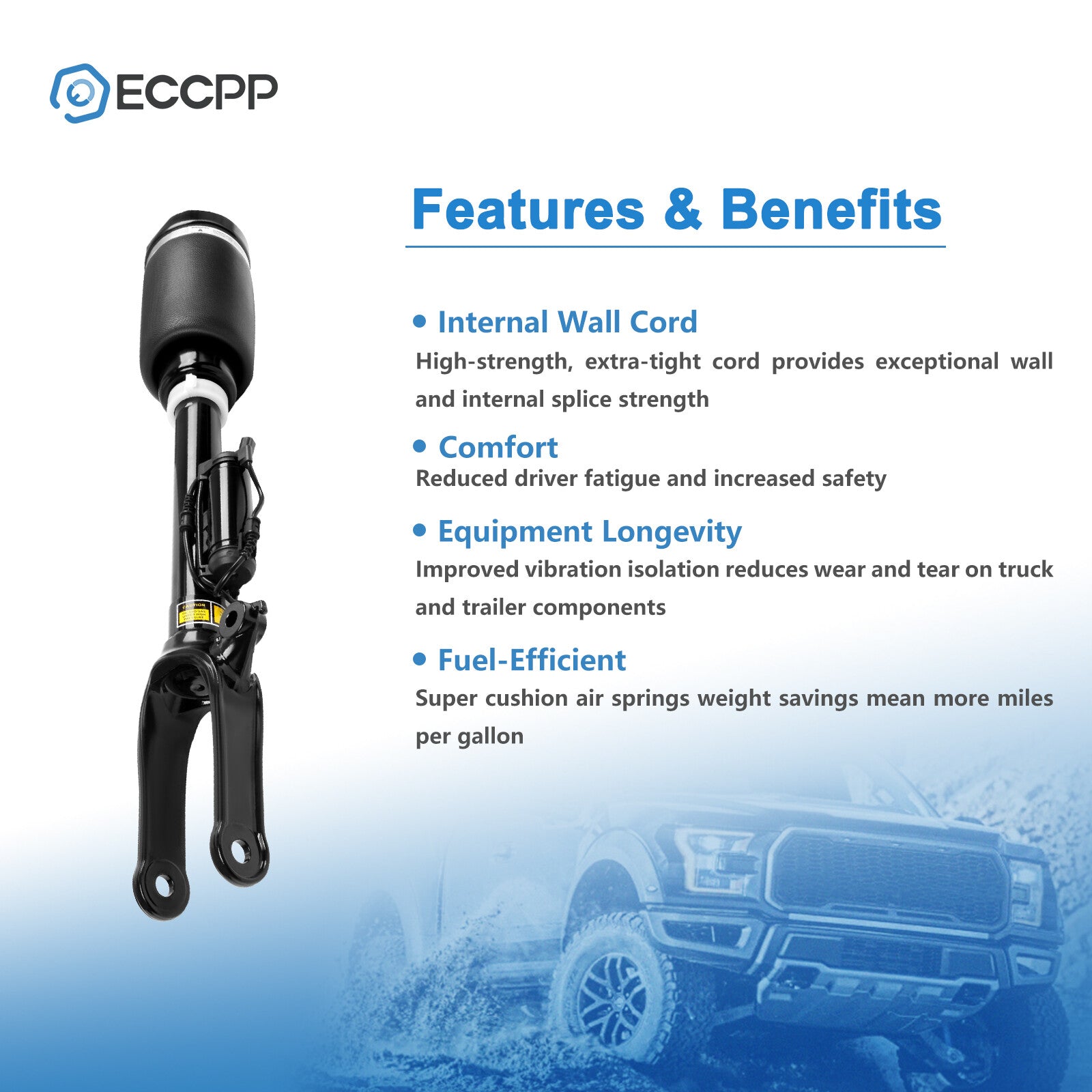 Front Air Suspension Shock For Mercedes W164 ML320 ML350 X164 GL450 GL500 W/ADS 6B93BC-57