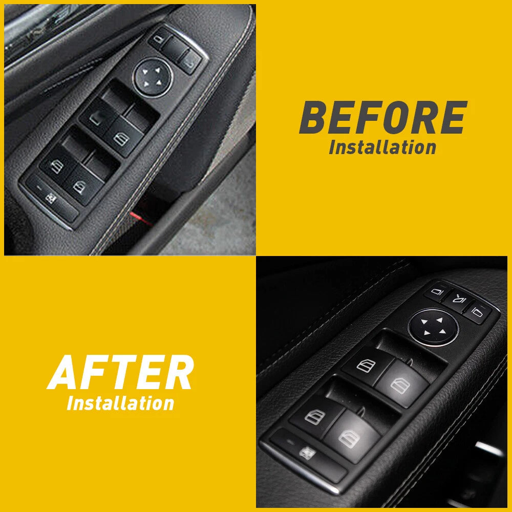 Fits Mercedes Benz C E Class GLA Car Door Lock Unlock Switch Button Cover Trim A 6B93BC-57