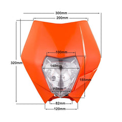 Motocross Front Headlight For 1982-2022 KTM 125 150 250 300 350 400 450 500 690