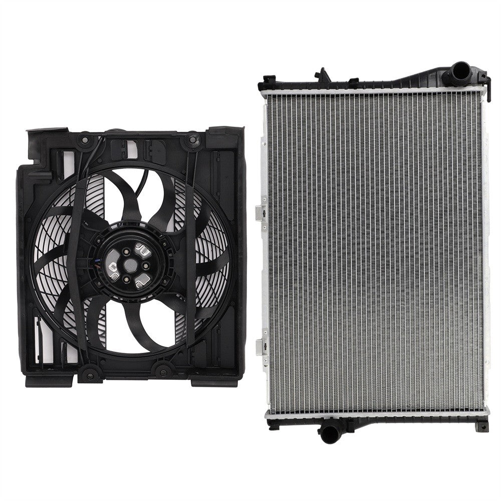 Electric Radiator Cooling Fan Kit For 2001 2002 2003 BMW 525i 530i KOEEP