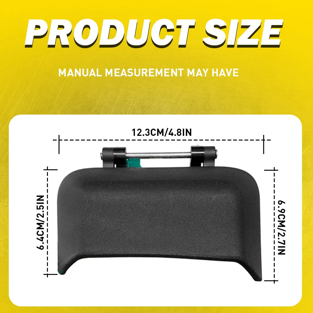 2x Exterior Door Handle Black Rear Left Right Side Fits 2007-2016 Jeep Compass A 6B93BC-57