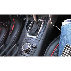 Interior Center Console Carbon Fiber Molding Sticker For Mazda 3 Axela 2014-2018