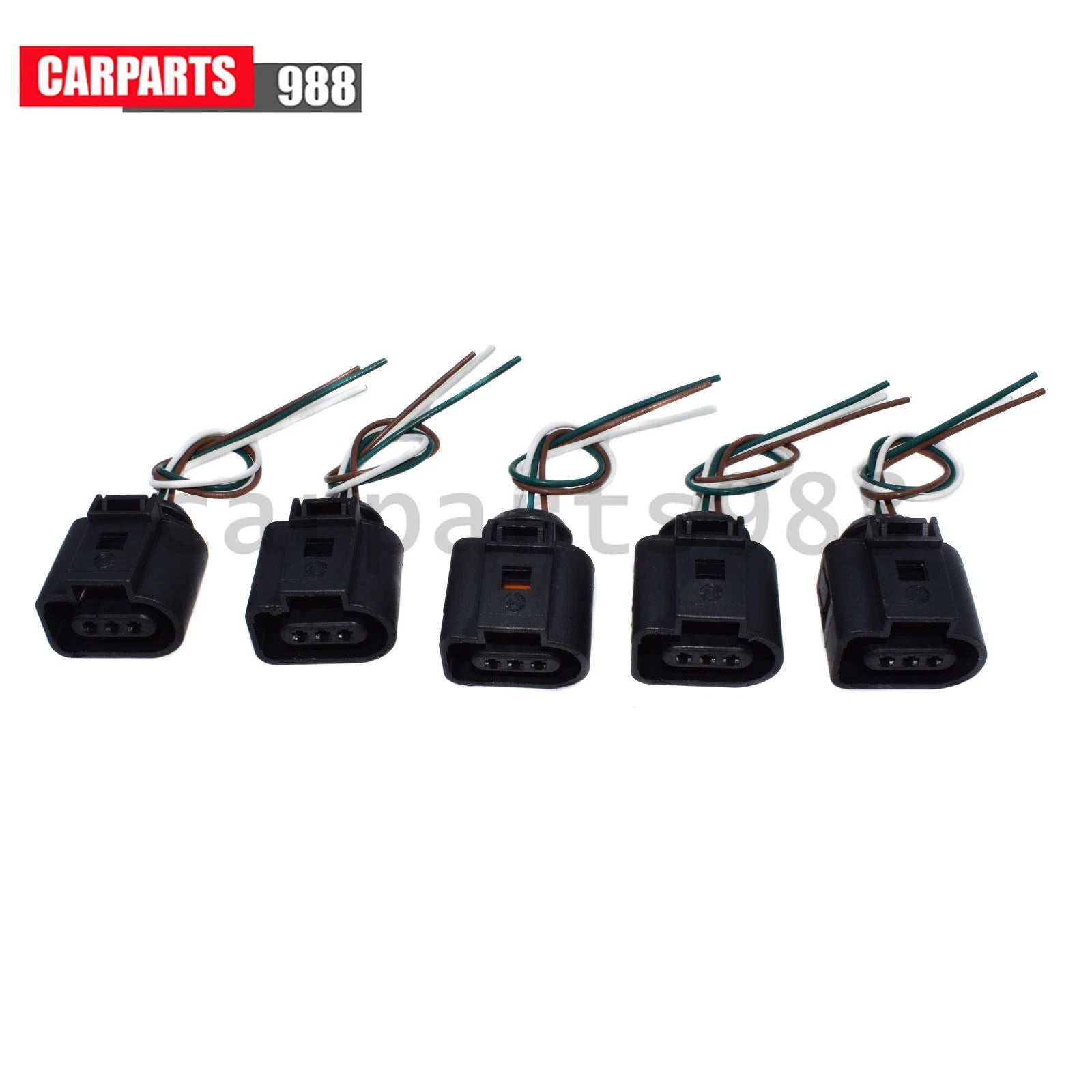 5x 3-Way A/C Pressure Switch Sensor Plug Pigtail For VW Golf Passat Audi A1 TT 6B93BC-57