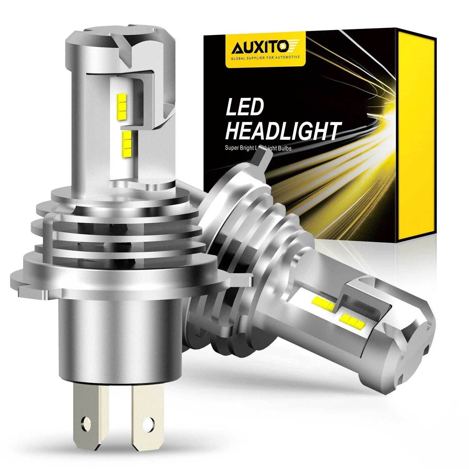 AUXITO H4 9003 LED Headlight Bulb Conversion Kit High Low Beam 6500K 200W M3 EOA AUXITO