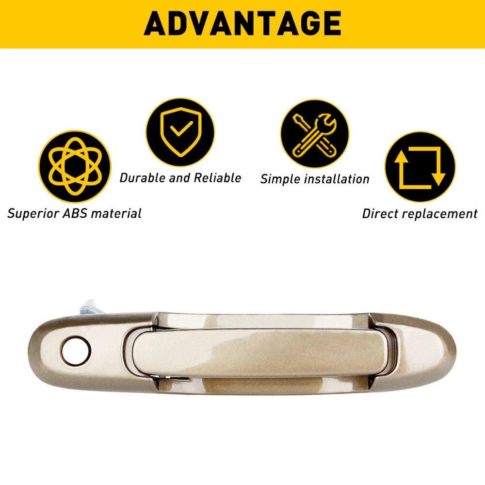 Door Handle Exterior Front Right Passenger For Side 98-03 Toyota Sienna Beige EA 6B93BC-57
