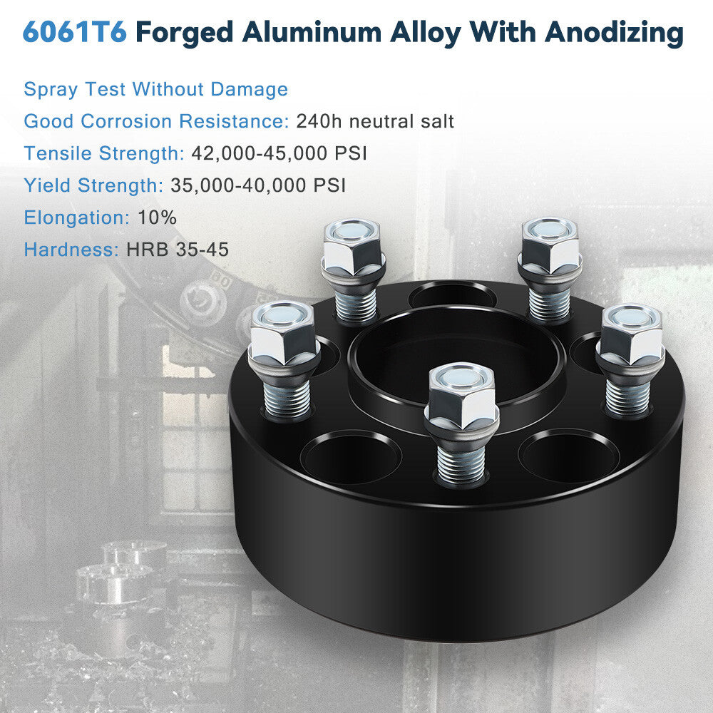 4 Pcs 2" 5x4.5 Hub Centric Wheel Spacers 14x1.5 For Dodge Charger Challenger 6B93BC-57