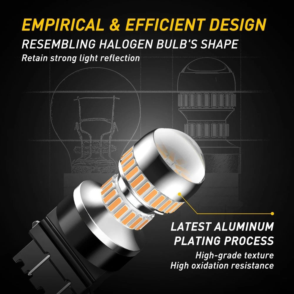 2-10x AUXITO 3156 3157 3457 LED Turn Signal Blinker Light Bulbs Amber Yellow EOA AUXITO