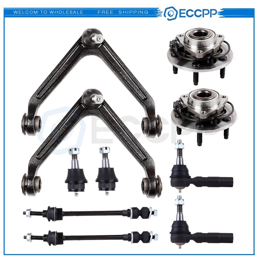 10pcs For 2002-05 Dodge RAM 1500 Wheel Hub and Bearing Assembly & Suspension Kit KOEEP