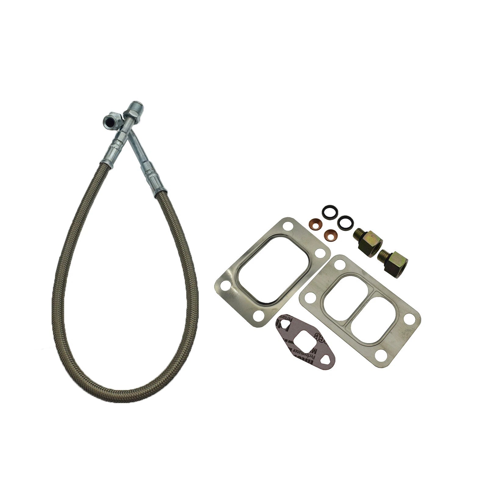 Turbo Oil Feed Line Tube W/ Connectors For Dodge Ram 5.9L For Cummins 12V 89-98 6B93BC-57
