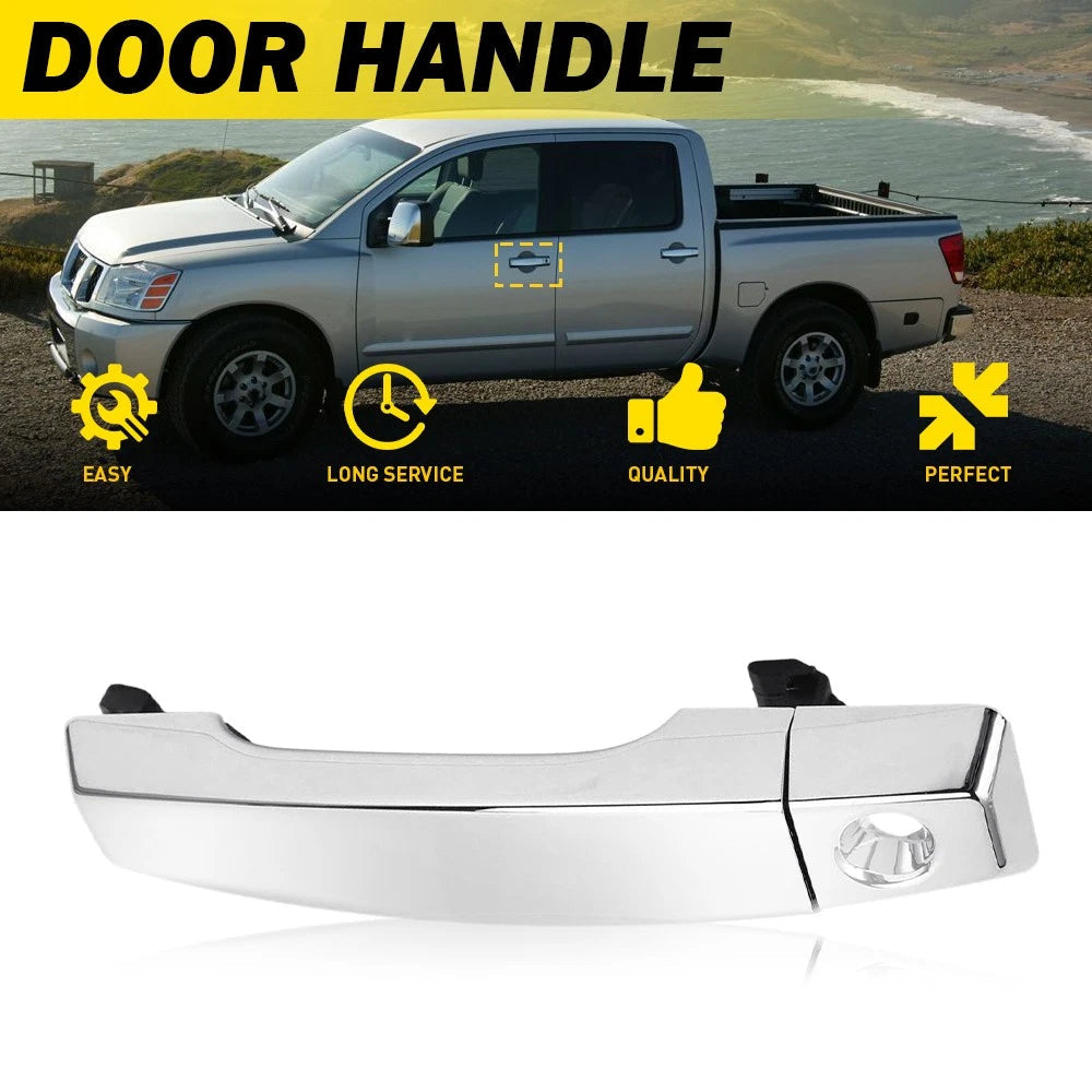 Front Left Driver Chrome Exterior Door Handle for Nissan Titan Armada 05-15 EOA 6B93BC-57