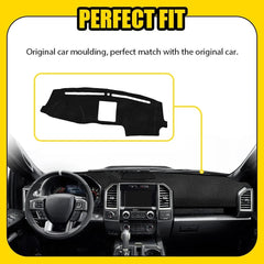 Dashboard Cover For 2015 -2017 2018 Ford F150 Dash Cover Mat Dashmat Black EOA 6B93BC-57