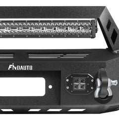 For 2009-2014 Ford F150 Pickup Front Rear Bumper w/Winch Plate LED lights & Leds