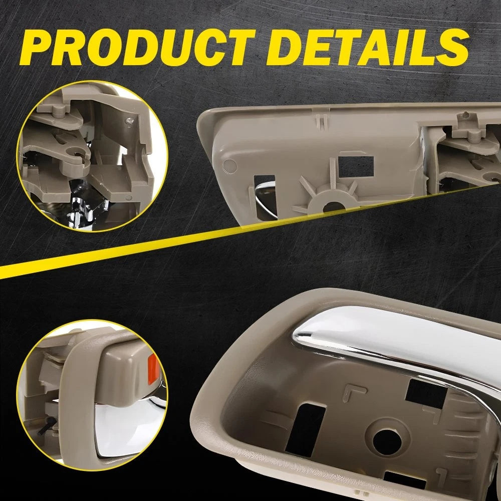 For Toyota Camry 2002-06 Chrome Beige Inner Inside Door Handle Front Rear Left A 6B93BC-57