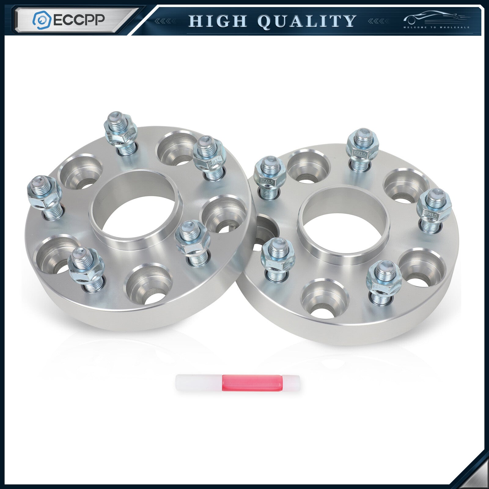 2Pc 1" 5x4.5 Hub Centric Wheel Spacers 12x1.5 For Toyota RAV4 Sienna Tacoma 5Lug 6B93BC-57