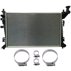 Radiator 13087 with Universal Oil Hose Clamps Kit for 2008-2011 Ford Focus 6B93BC-57