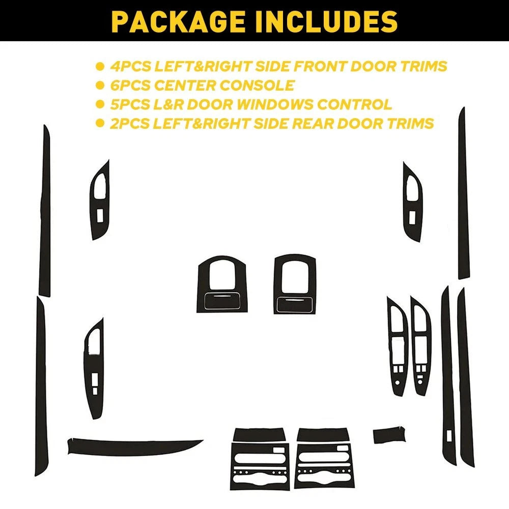 For Infiniti G25 G37 4 Doors 3D Carbon Fiber Pattern Interior DIY Trim Decal EOA 6B93BC-57