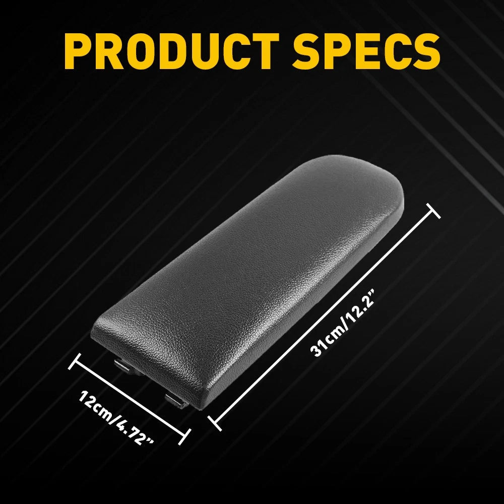 For VW GOLF Beetle 1999-2009 Black Leather Console Center Armrest Cover Lid EOA 6B93BC-57