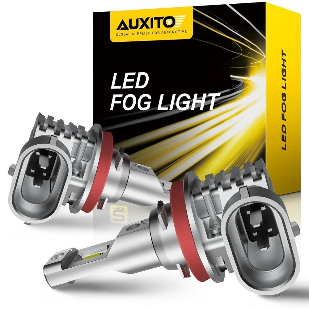 AUXITO H9 H8 H11 LED Headlight Super Bright Bulbs 30000LM High/Low Beam 6500K 2X AUXITO