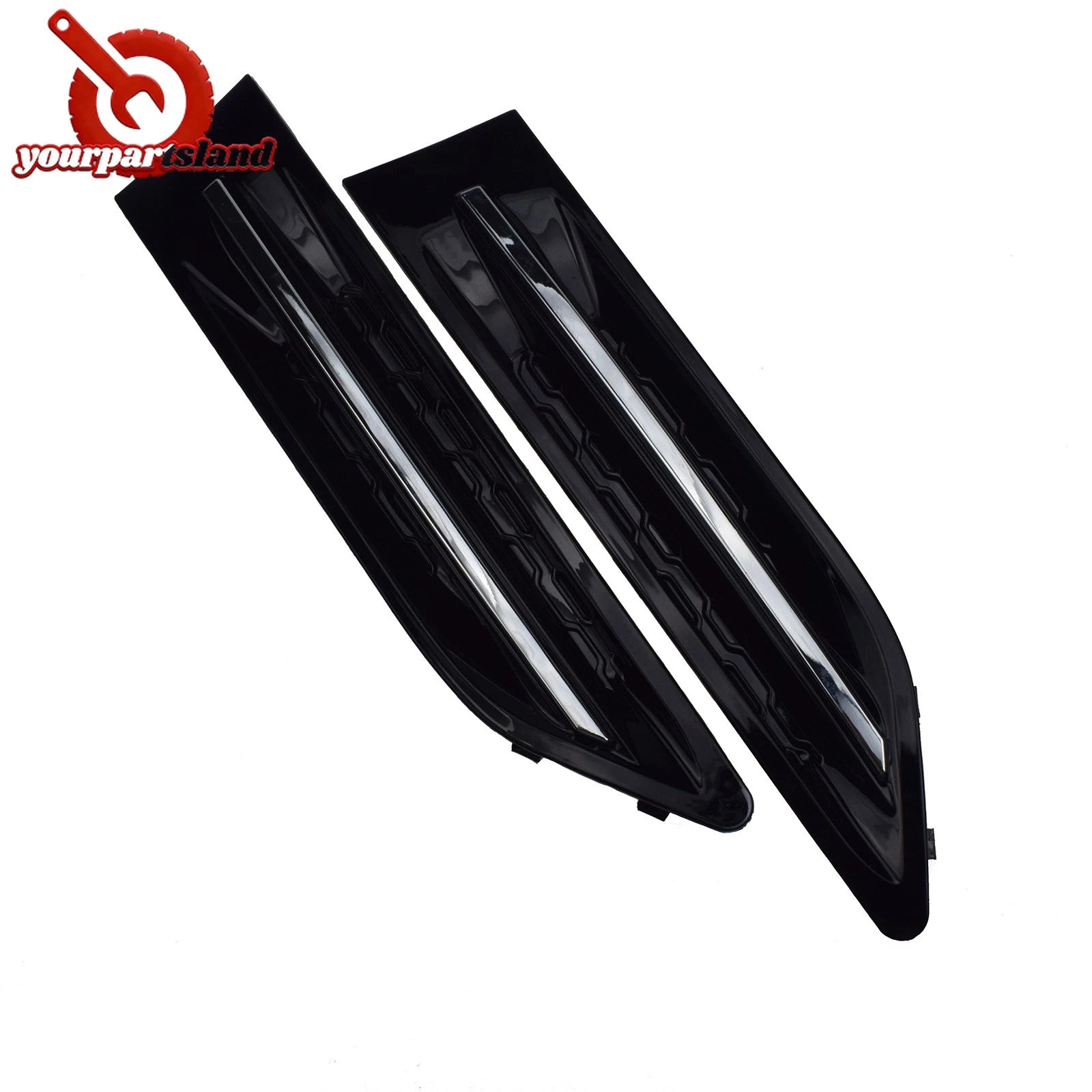 Front Left Right Insert Fender Garnish Grille Trim 2Pcs For Kia Optima 2011-2015 6B93BC-57
