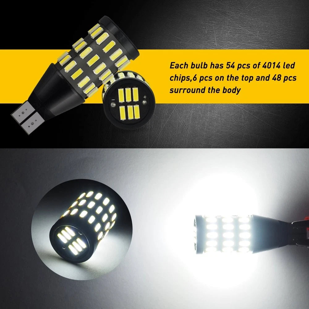AUXITO LED Reverse Back Up Light Bulb 921 912 W16W T15 906 916 Super White 6000K AUXITO